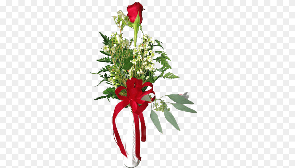 Single Rose Bud Vase Crystal Gardens Florist, Flower, Flower Arrangement, Flower Bouquet, Plant Free Png Download