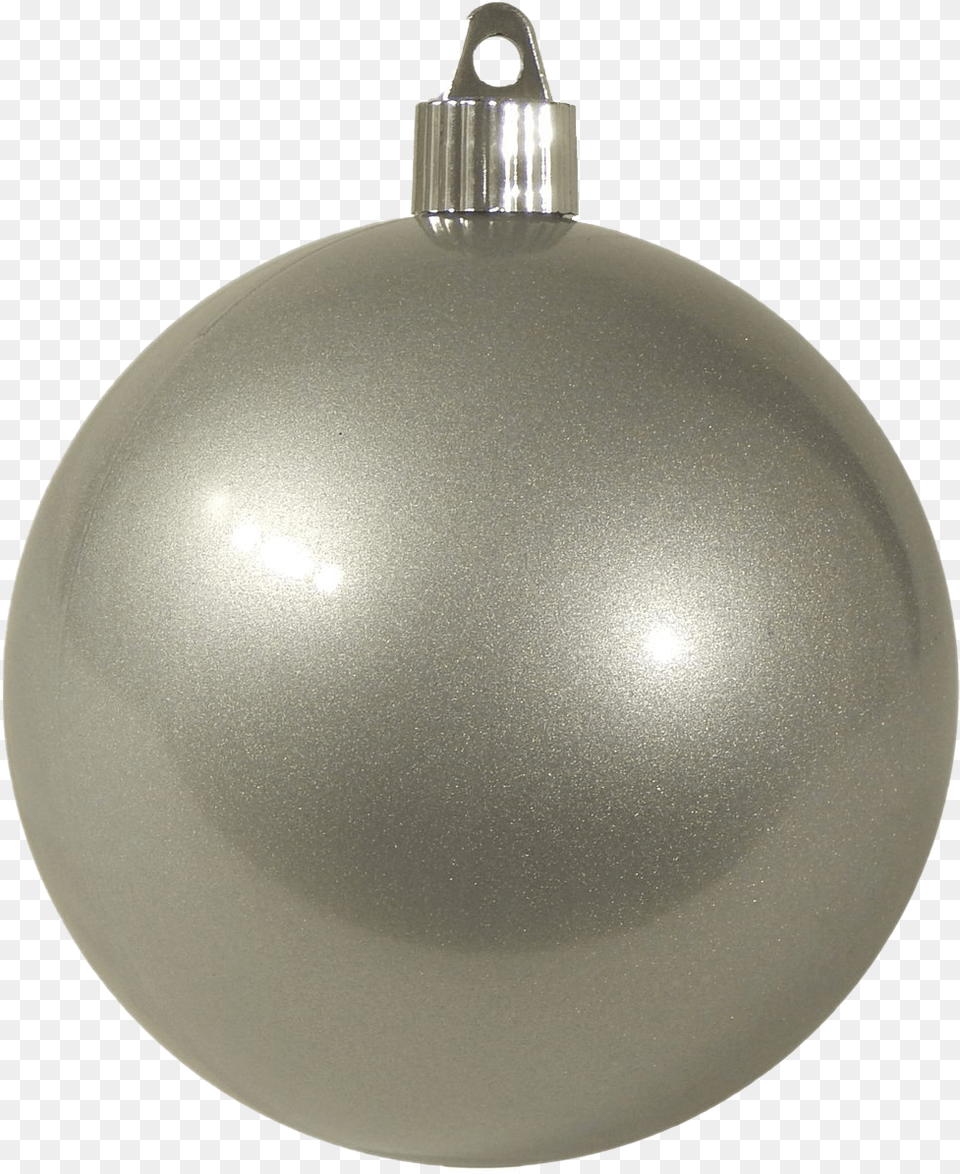 Single Silver Christmas Ball File Christmas Ornament, Accessories, Jewelry Free Png