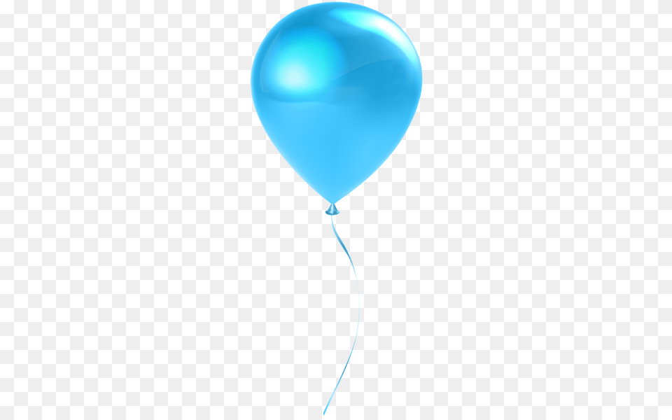 Single Sky Blue Balloon Transparent Clip Art Picswordspng Png
