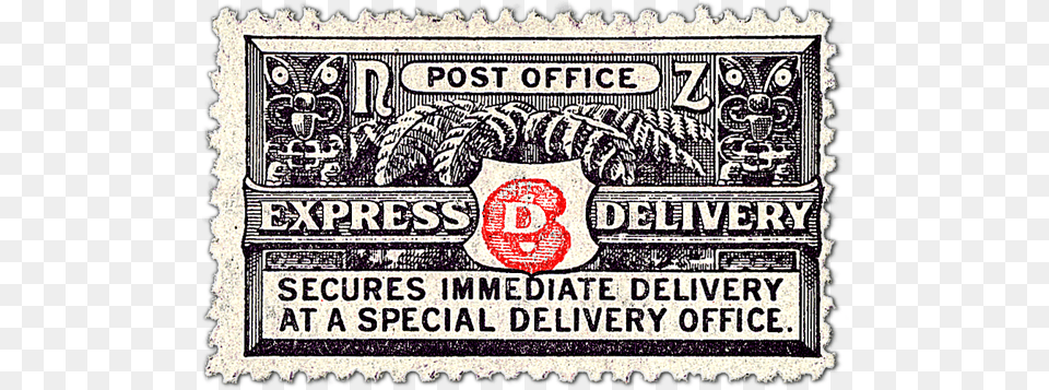 Single Stamp Express Delivery Stamp, Postage Stamp Free Png