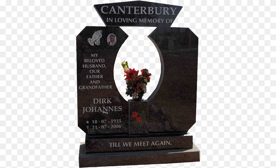 Single Tombstone Single Tombstones Headstone, Flower, Flower Arrangement, Gravestone, Plant Png
