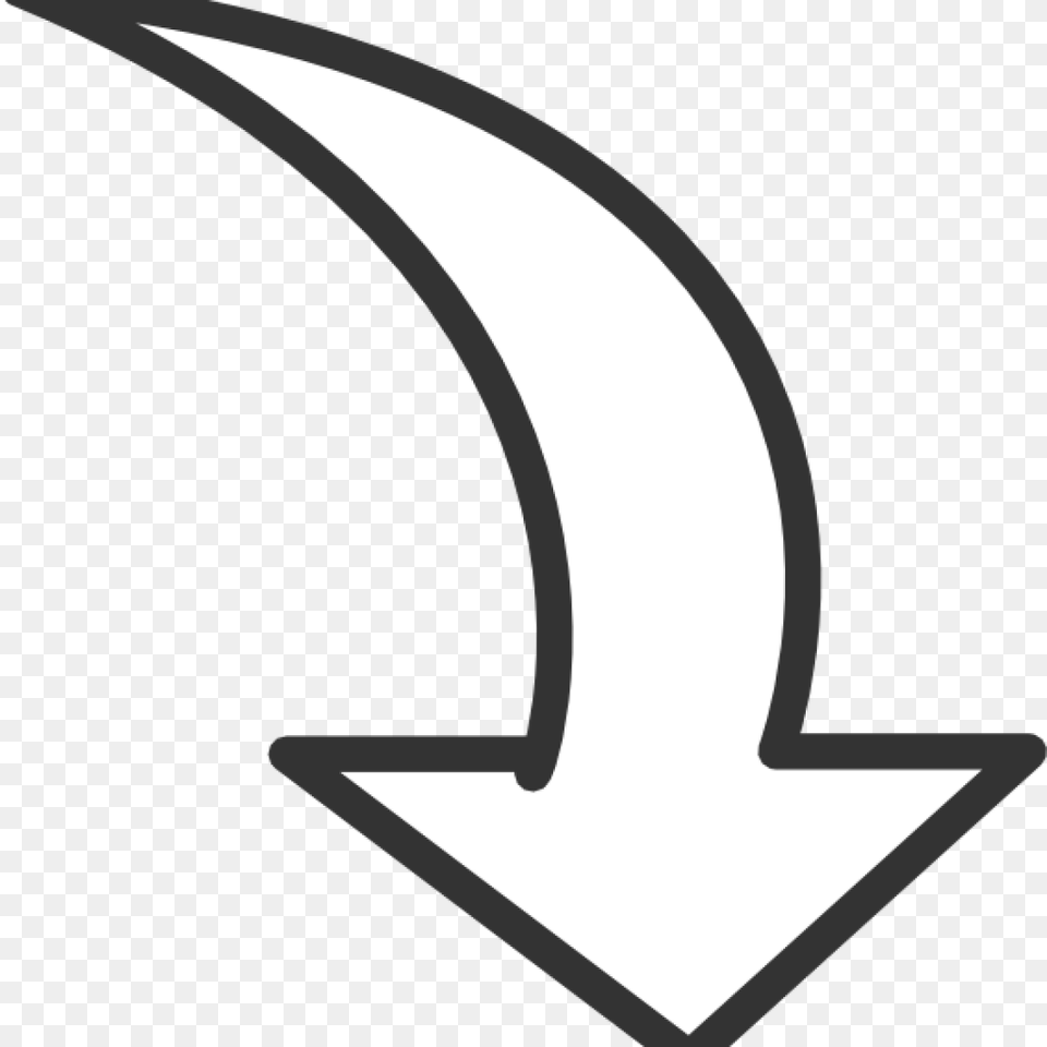 Single Tribal Arrow Freeuse Curved Arrow Clip Art, Symbol Free Png Download