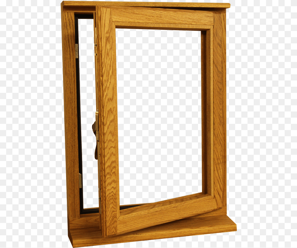 Single Wooden Oak Fully Opening Outwards Window Plywood, Cabinet, Furniture, Medicine Chest, Door Free Png