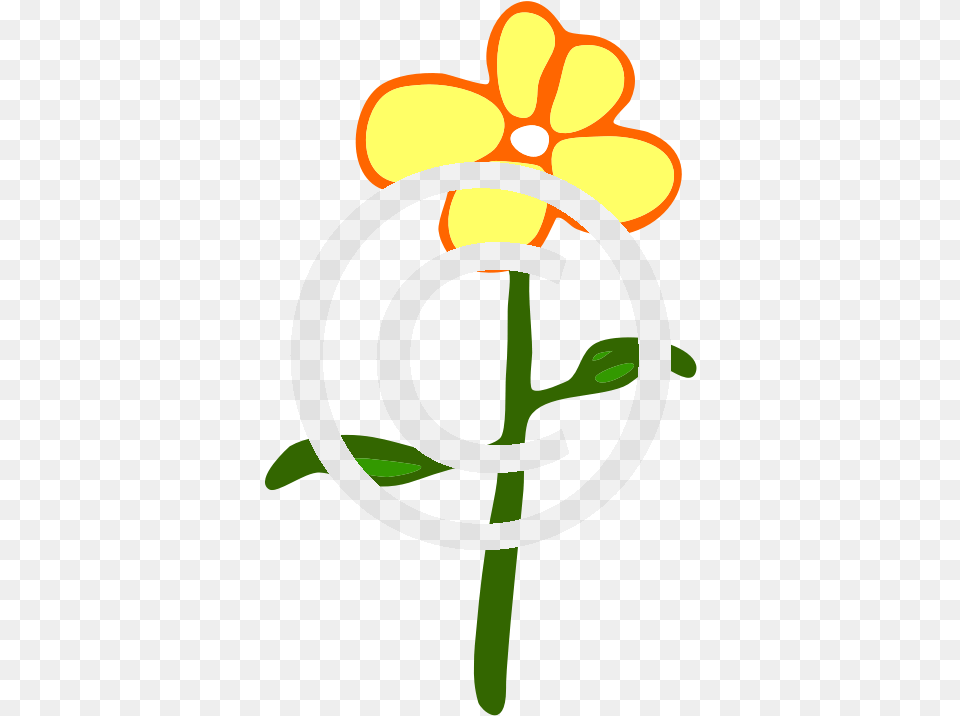 Single Yellow Flower U2013 Tigerstock Flower Cartoon, Petal, Plant, Daisy, Person Png Image