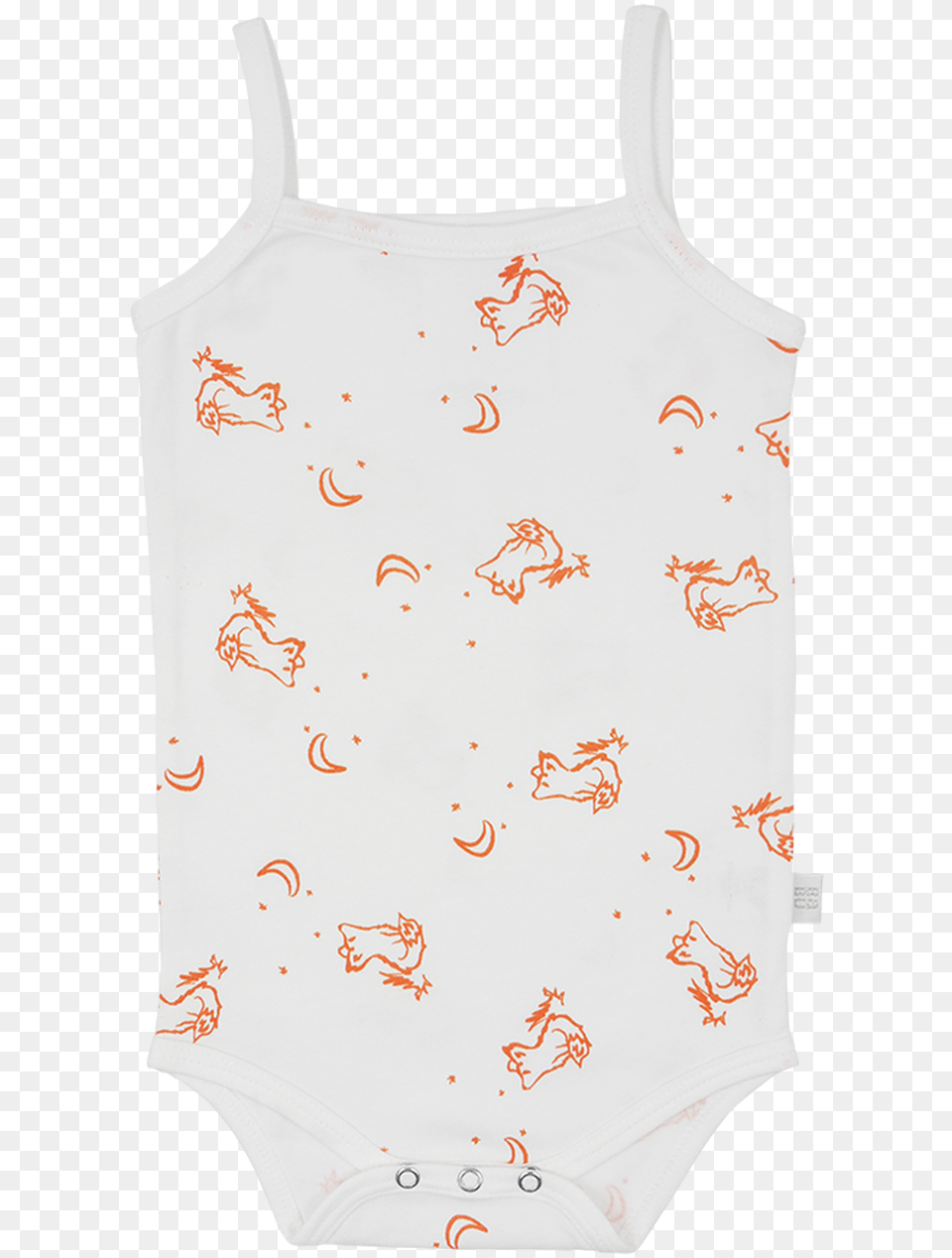 Singlet Bodysuit Fox Orange Maillot, Clothing, Undershirt, Tank Top, White Board Free Png