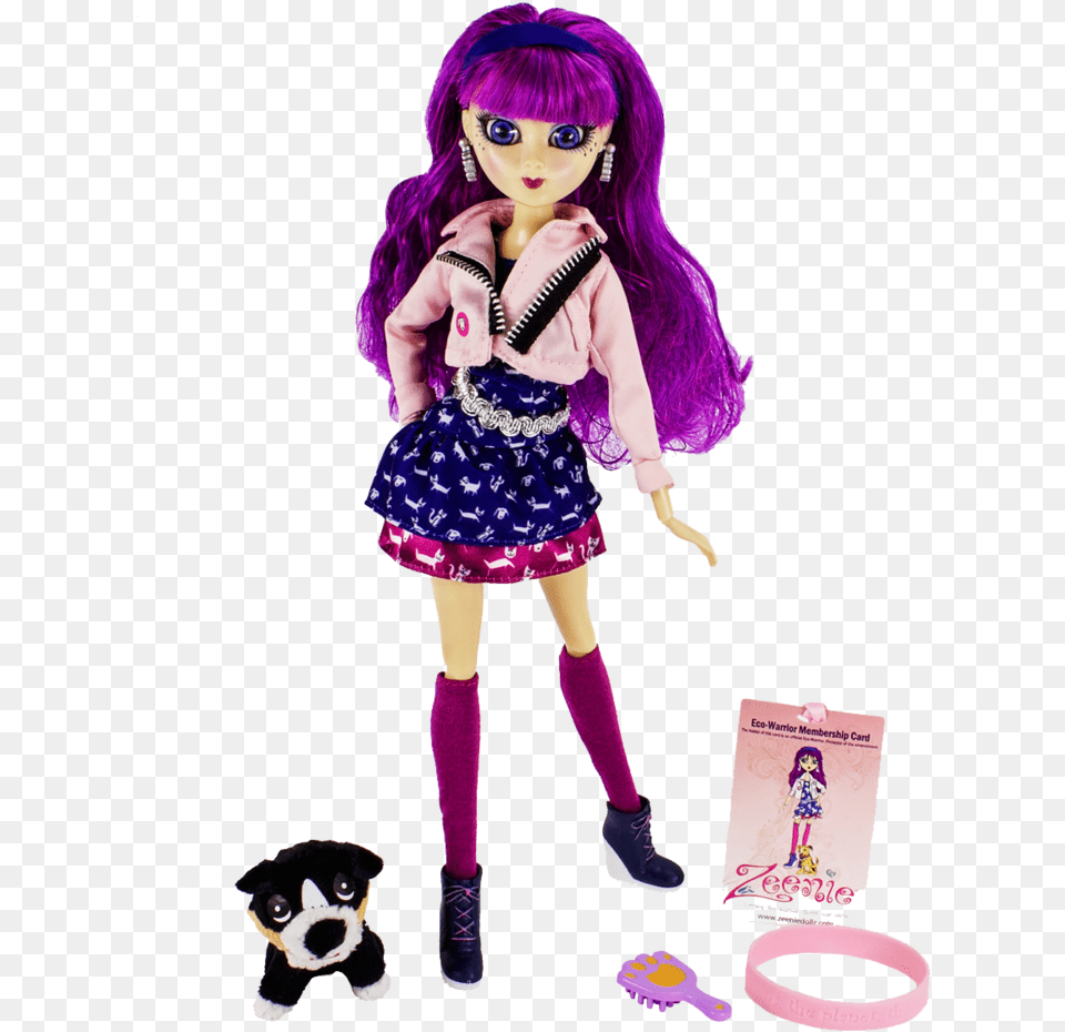 Sini U2014 Zeenie Dollz Doll, Toy, Figurine, Purple, Person Free Png