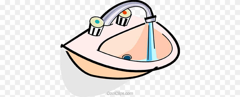 Sink With Running Water Royalty Vector Clip Art Sink Clip Art, Sink Faucet Free Png