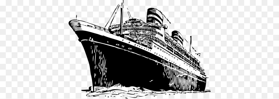 Sinking Of The Rms Titanic Photo Ships Black And White, Yacht, Vehicle, Transportation, Steamer Png Image