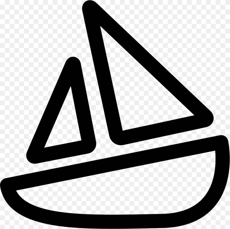 Sinking Sailboat Sign, Triangle, Symbol Png Image
