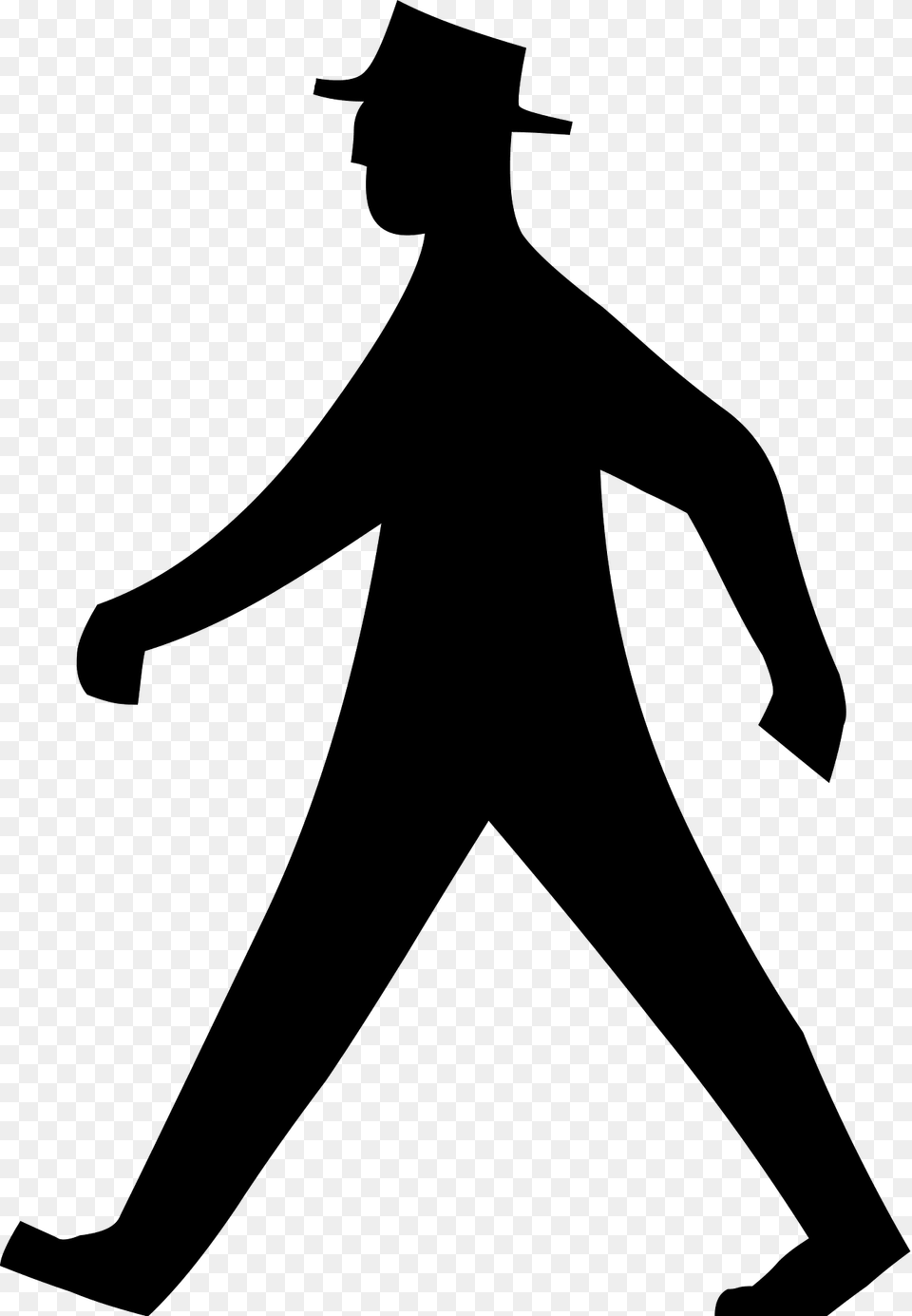 Sinnbild Fugnger Stvo 1970 Clipart, People, Person, Walking, Silhouette Free Transparent Png