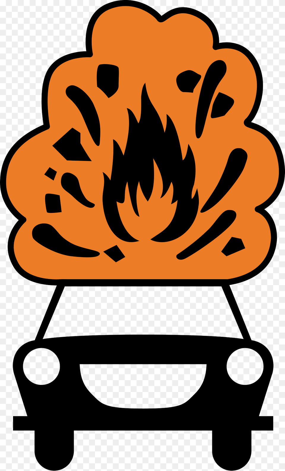Sinnbild Kennzeichnungspflichtige Kraftfahrzeuge Mit Explosionsgefhrlichen Stoffen Clipart, Fire, Flame, Person Free Png Download