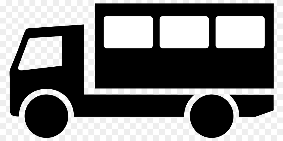 Sinnbild Lastwagenbus Clipart, Bus, Minibus, Transportation, Van Free Png Download