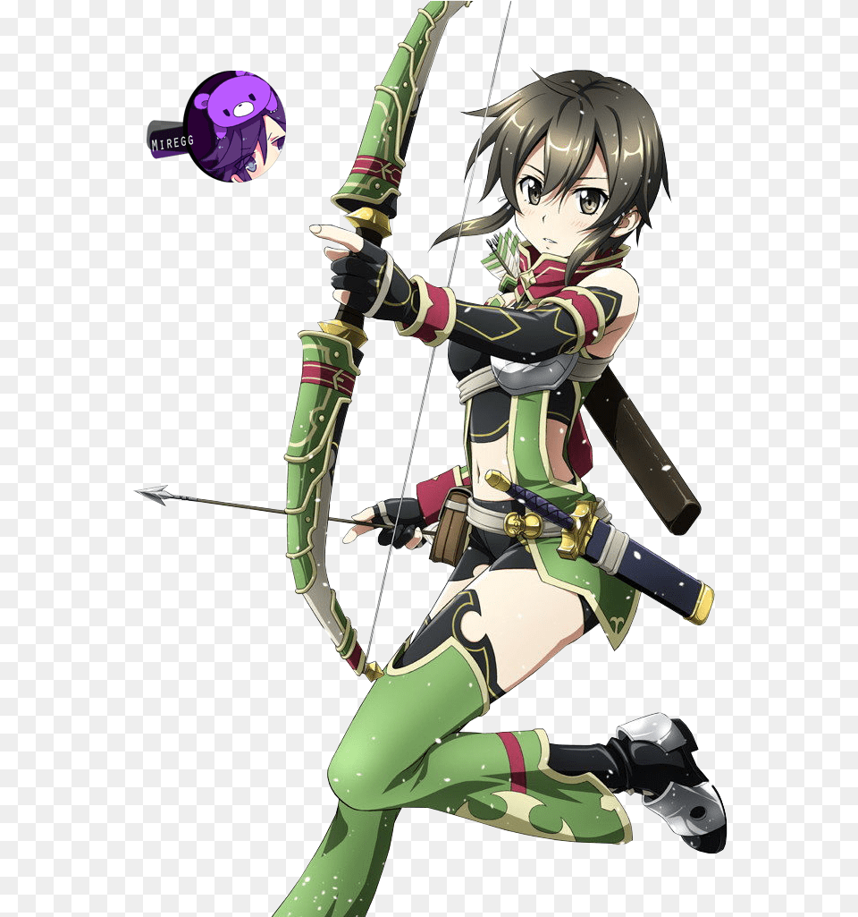 Sinon In Sao, Archer, Sport, Person, Weapon Png Image