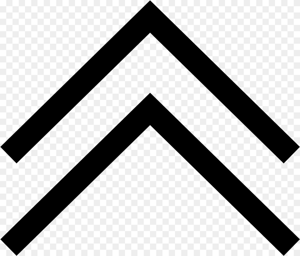 Sipka Logo Zatvor Double Arrow Up Icon, Gray Free Png