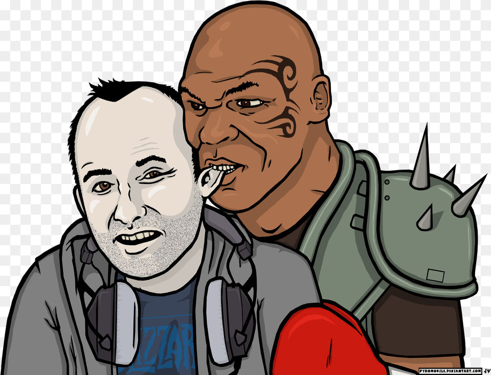 Sips Meets Mike Tyson Mike Tyson Cartoon, Adult, Person, Man, Male Png Image