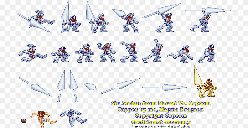 Sir Arthur Marvel Vs Capcom 2 Sprites, People, Person, Baby Png Image