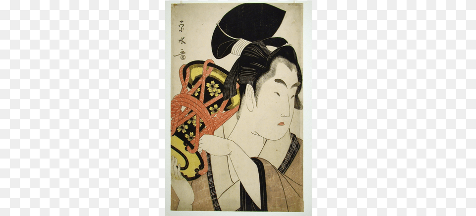 Sir Edmund Walker Collection Old Japanese Painting Third Gender Beautiful Youths In Japanese Edo Period, Art, Adult, Female, Person Free Transparent Png
