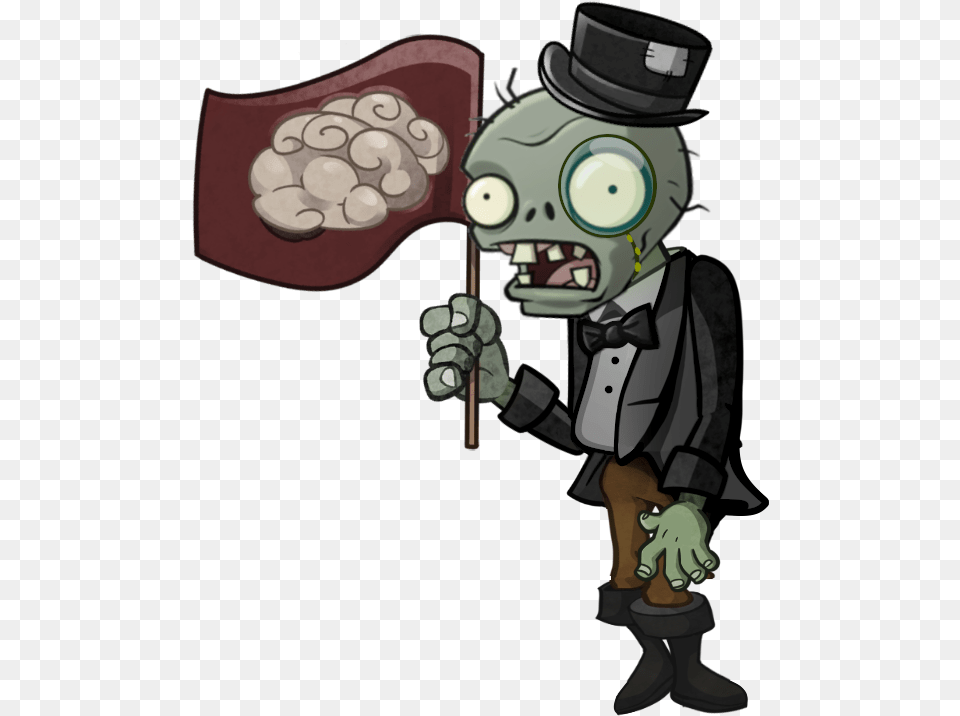 Sir Flag Zombie Zombie Plant Vs Zombie, Baby, Person, Book, Comics Free Png