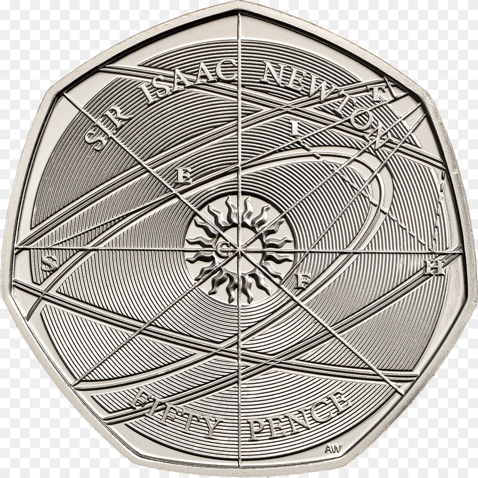 Sir Isaac Newton Royal Mint, Logo, Machine, Wheel, Symbol Free Png Download