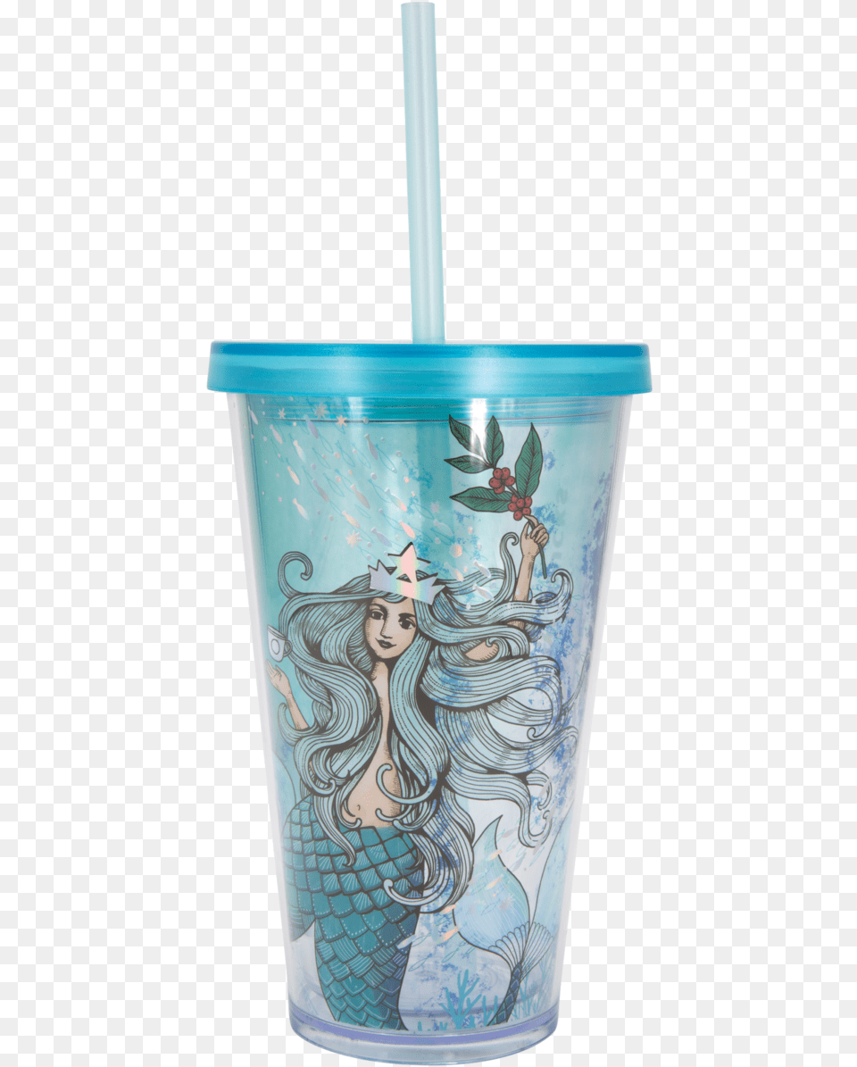 Siren Cold Cup 16oz Full Body Starbucks Anniversary Collection 2019, Face, Head, Person, Can Free Png Download