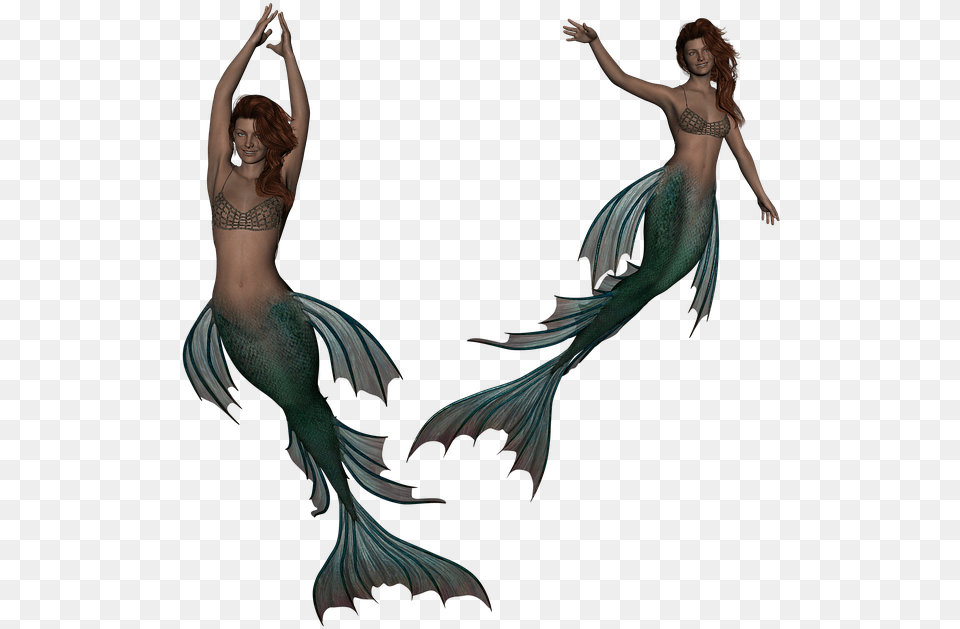 Siren Mermaid, Dancing, Leisure Activities, Person, Adult Png Image