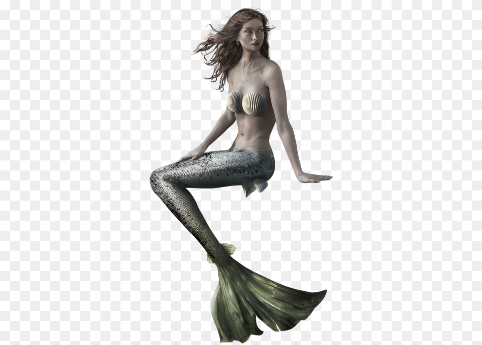 Siren Sea Fantasy Sirne, Back, Body Part, Person, Adult Free Png Download