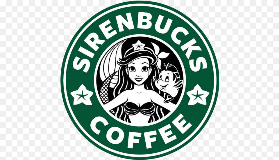 Sirenbucks Coffee, Logo, Baby, Person, Face Png