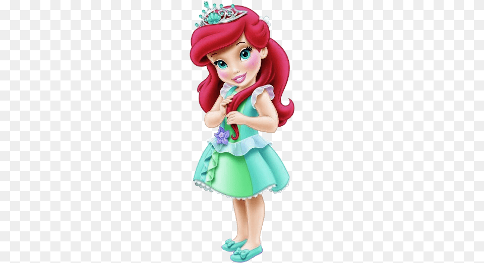 Sirenita Baby Bebe Girl Baby Disney Princess Ariel, Doll, Toy, Person Png