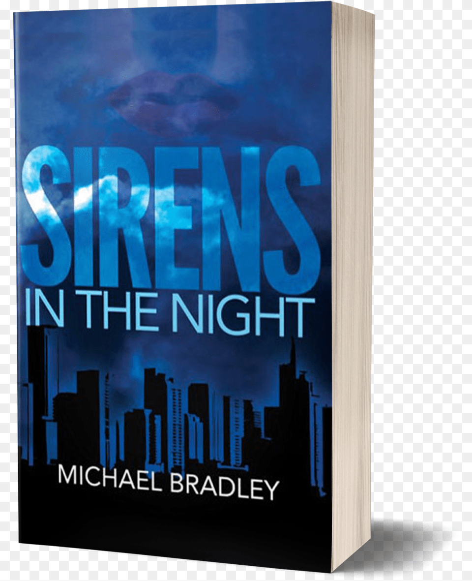 Sirens In The Night Book Cover City Skyline Cloudy Graphic Design, Publication, Novel, Advertisement, Poster Free Transparent Png