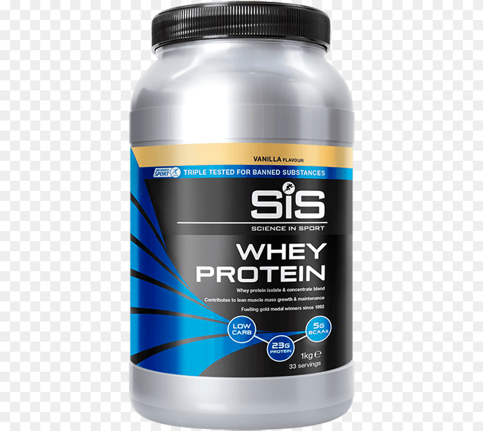Sis Whey Protein 1kg Vanilla Proteine La Borcan, Bottle, Shaker Free Transparent Png