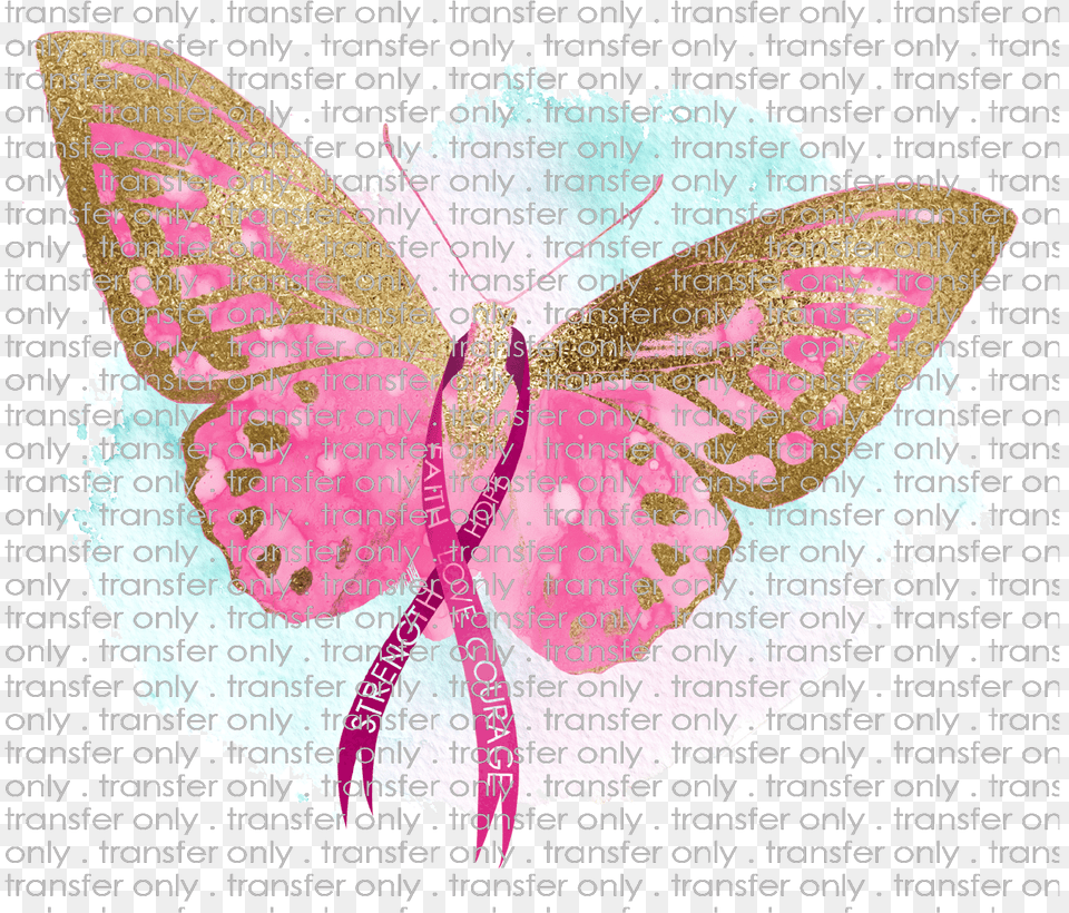 Siser Awr 14 Breast Cancer Awareness Butterfly Riodinidae, Art, Collage Free Transparent Png