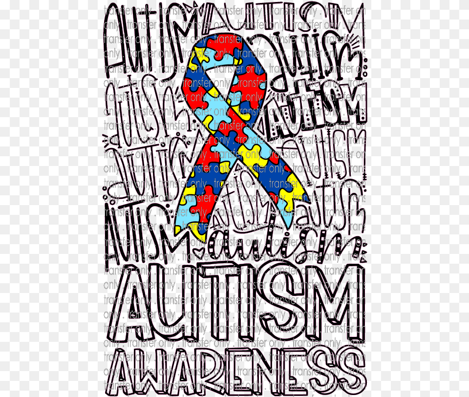 Siser Awr 52 Autism Awareness Ribbon Poster, Text Png