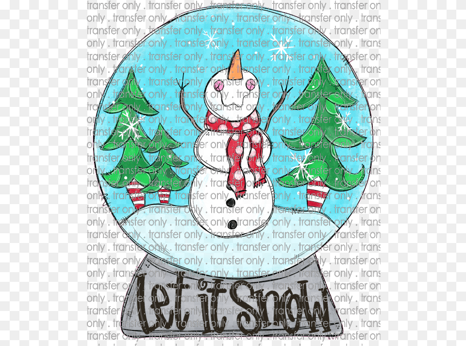 Siser Chr 125 Let It Snow Globe Craft, Winter, Nature, Outdoors, Snowman Png