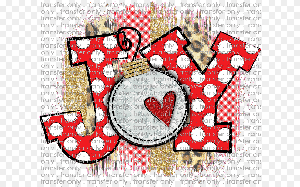 Siser Chr 262 Joy Red Dot Swatch Gold Leopard Gingham Heart, Pattern Png Image