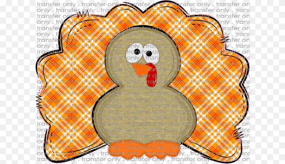 Siser Fall 104 Boy Turkey Orange Plaid Cartoon, Applique, Home Decor, Pattern Free Png