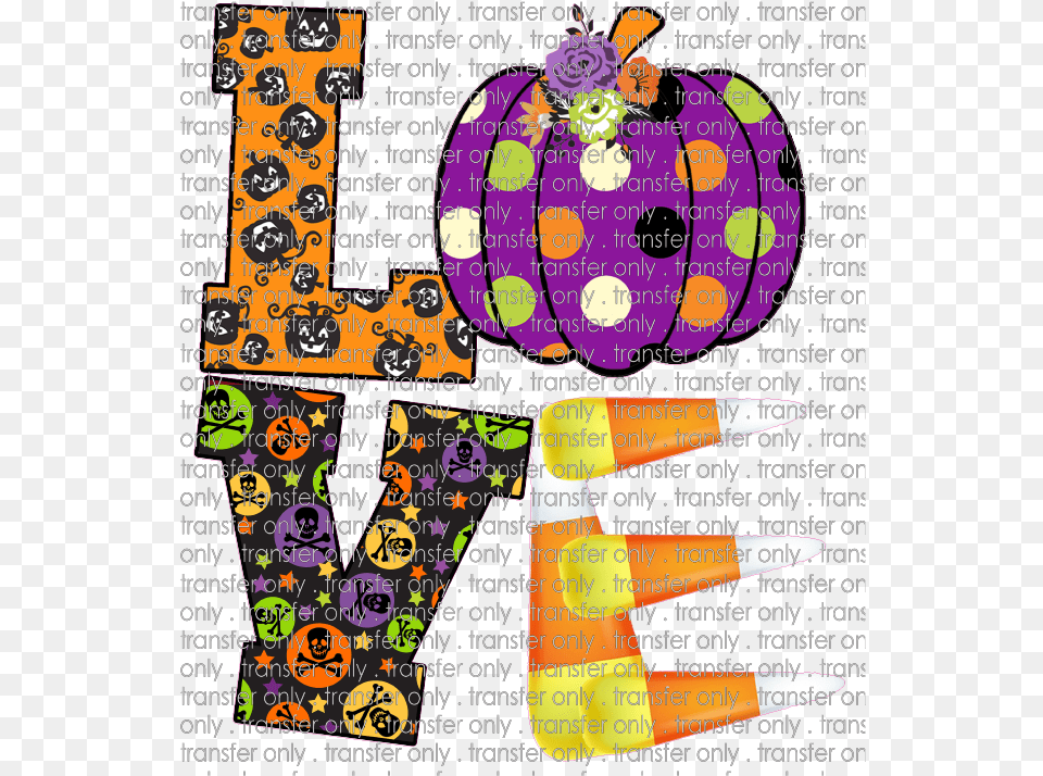 Siser Lov 17 Love Halloween Candy Corn Clip Art, Food, Sweets, Text Free Png Download