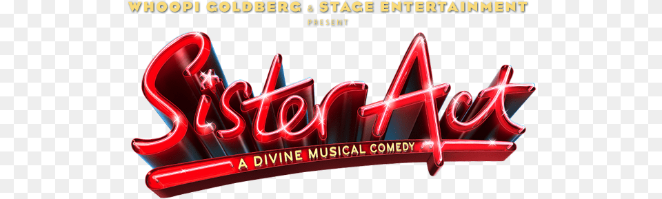 Sister Act Sister Act Broadway Logo, Light, Neon, Smoke Pipe Png Image