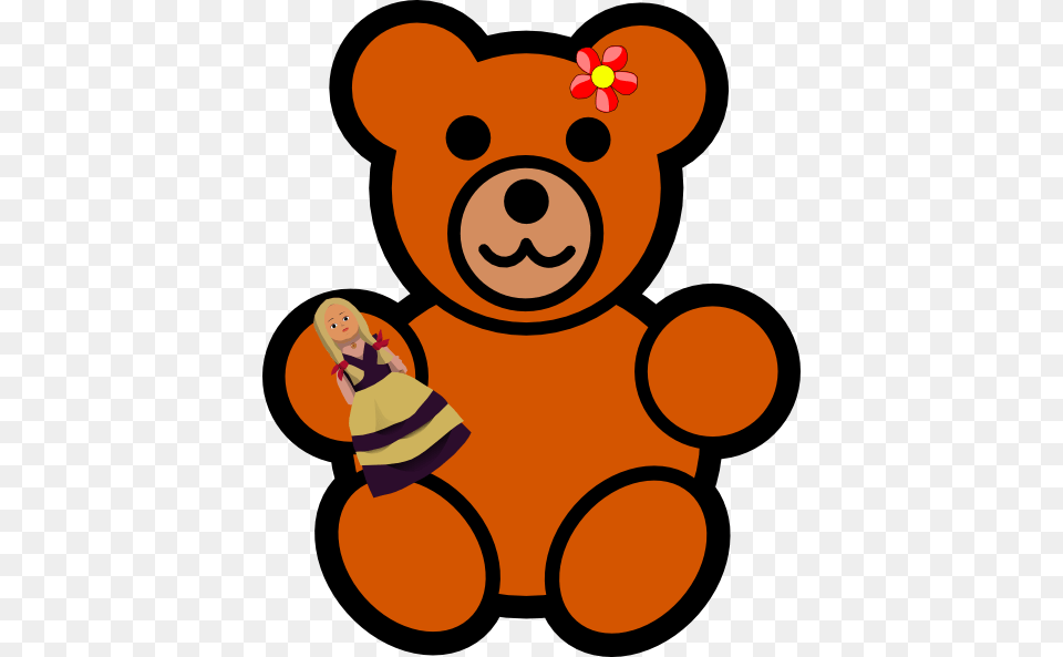 Sister Bear Clip Art, Teddy Bear, Toy, Face, Head Free Png