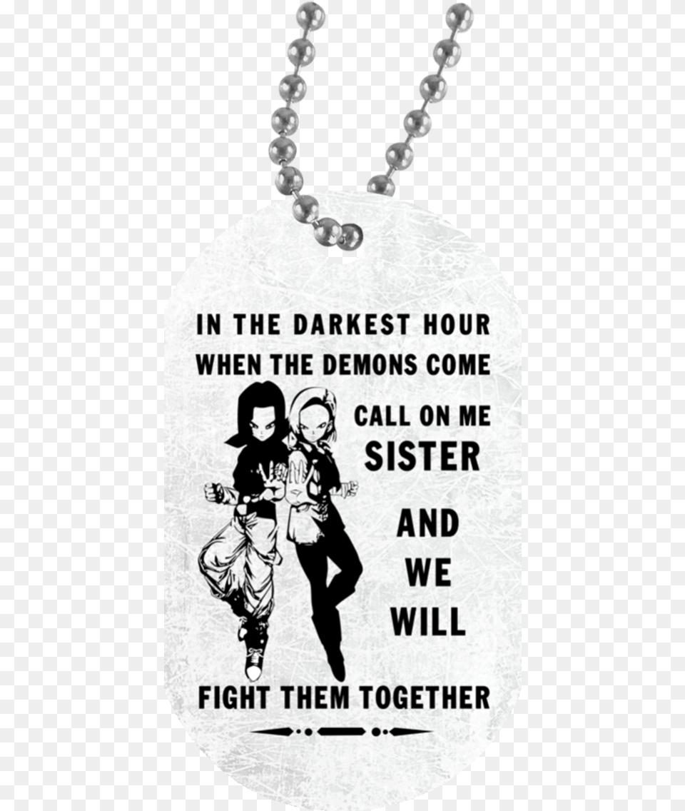 Sister Dog Tag Necklace Chain Not A Perfect Father, Accessories, Jewelry, Boy, Child Free Transparent Png