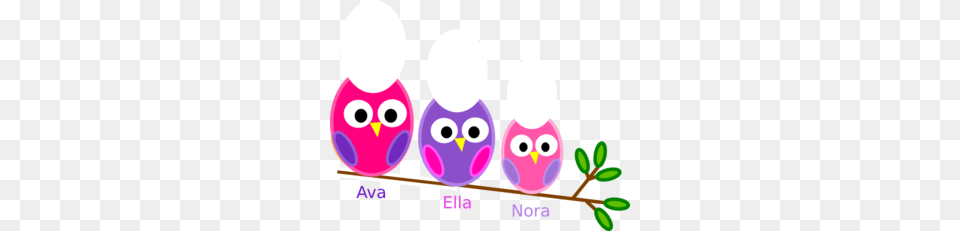 Sister Owls Clip Art, Purple, Egg, Food, People Png