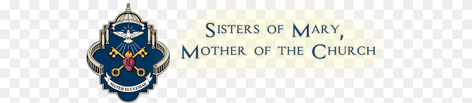 Sisters Of Mary Mother Of The Church, Logo, Badge, Symbol, Text Free Transparent Png