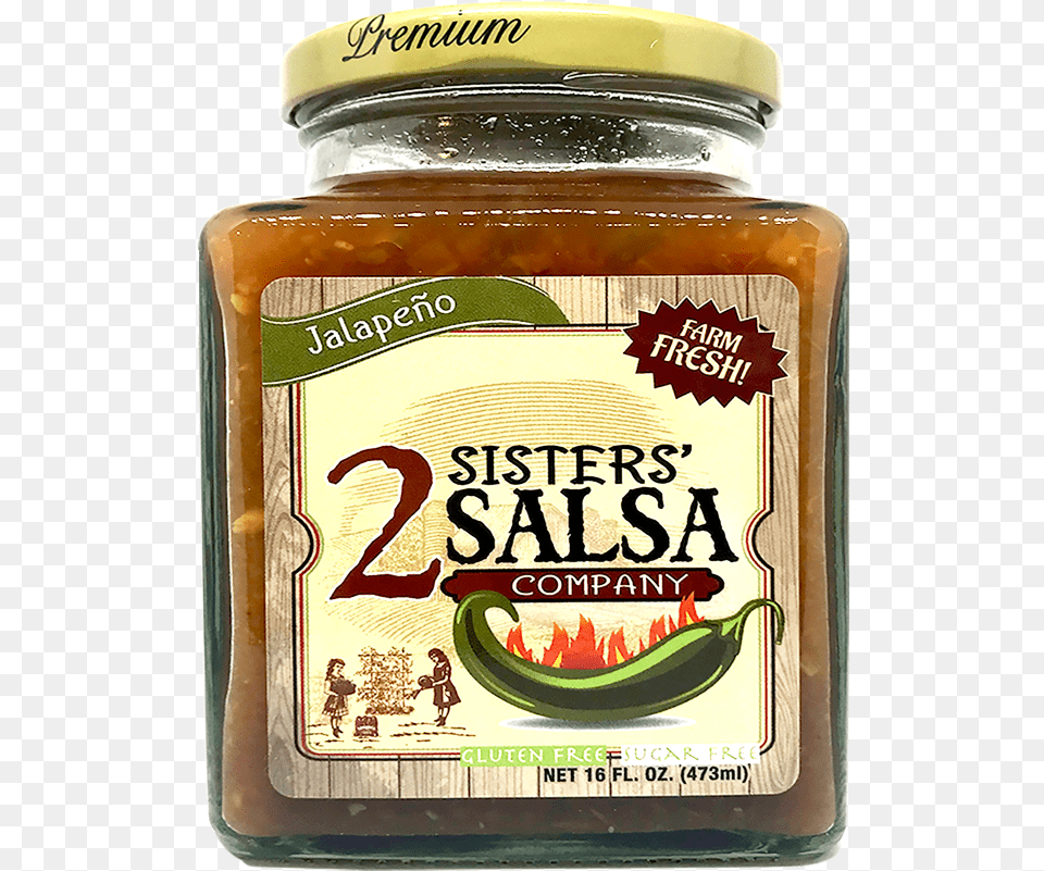 Sisters Salsa, Food, Relish, Pickle, Person Free Png Download
