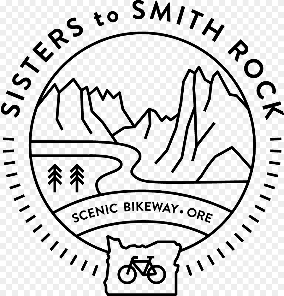Sisters To Smith Rock Scenic Bikeway Notary Stamp Florida, Logo, Emblem, Symbol, Bicycle Png