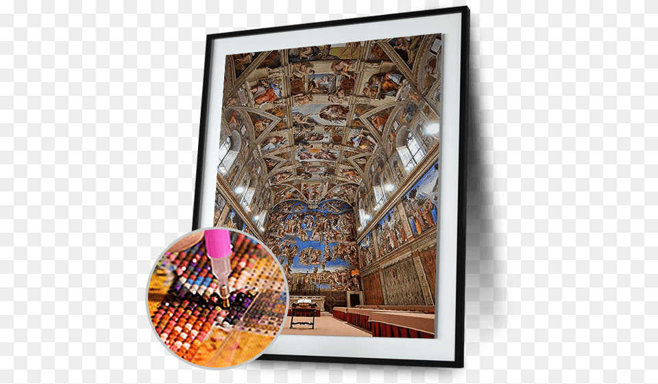 Sistine Chapel By Michelangelo, Altar, Architecture, Building, Church Free Png Download
