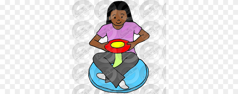 Sit And Spin Picture For Classroom Therapy Use, Indoors, Person, Bathroom, Room Free Png Download