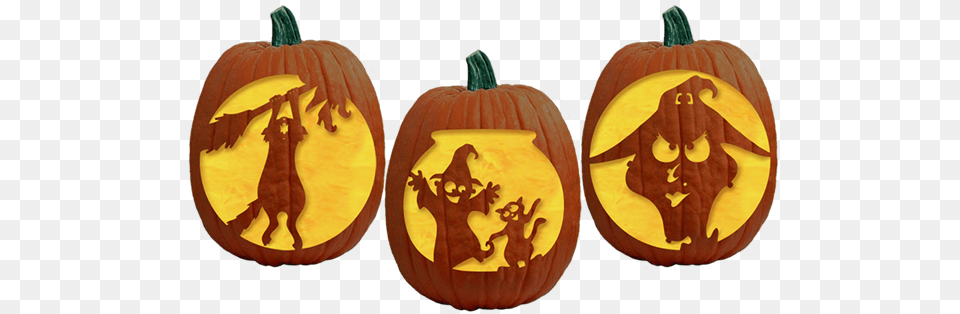 Sit Down For A Spell And Carve Out A Few Black Cats Pumpkin Stencils, Food, Plant, Produce, Vegetable Png Image
