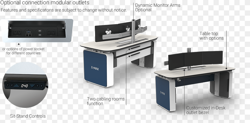 Sit Stand Console Desk Computer Desk, Furniture, Table, Computer Hardware, Electronics Free Transparent Png