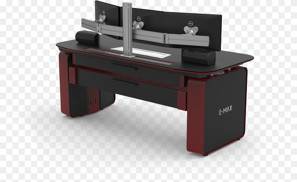 Sit Stand Consoles Gaming Desk For Consoles, Furniture, Table, Computer, Electronics Free Png Download