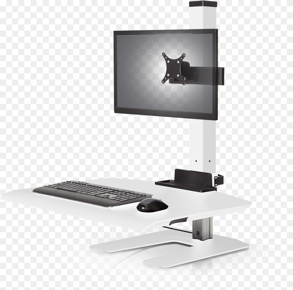 Sit Stand Winston Wnst 1 232 Front Right 1 Desk, Computer, Pc, Electronics, Screen Free Png Download