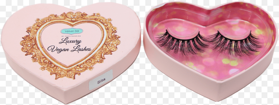 Sita Lashes Velvet, Heart, Brush, Device, Tool Png Image